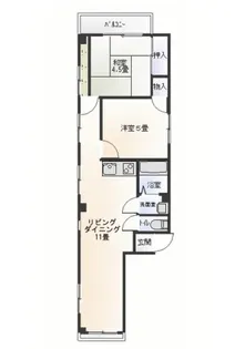 パークインお花茶屋【4階】の間取り