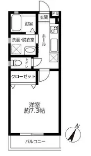 ロワール原木【1階】の間取り
