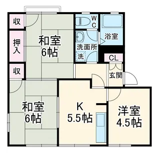 メゾンさくら【1階】の間取り