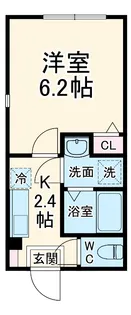 ヴェラハイツ新子安【2階】の間取り
