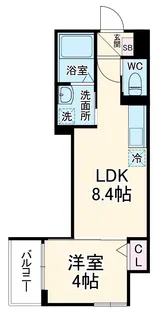 F ASECIA FLEUVE【2階】の間取り