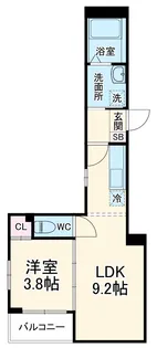 F ASECIA FLEUVE【2階】の間取り