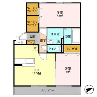 リビングタウンみつわ台【1階】の間取り