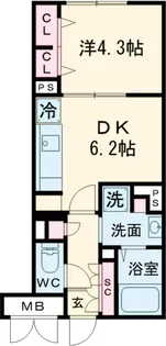 ラクラス中野南台【3階】の間取り