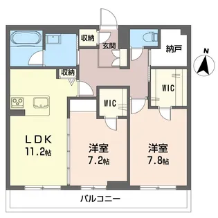 グランメール【3階】の間取り