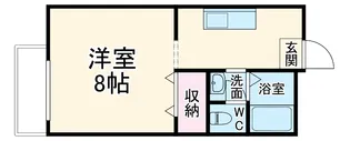 レジデンス草薙B【202号室】の間取り