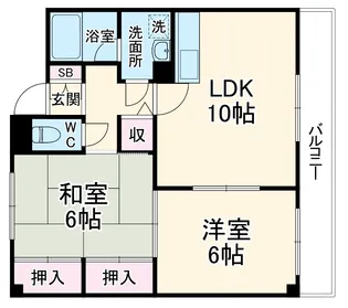 Owlet諸口【2階】の間取り