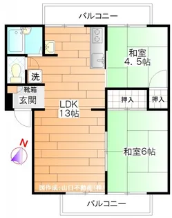 ハイムSI−B【1階】の間取り