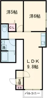 HOUS FRIEDE【2階】の間取り