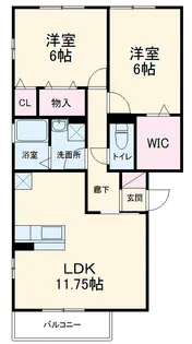 ハーモニアス瑞江 II【2階】の間取り