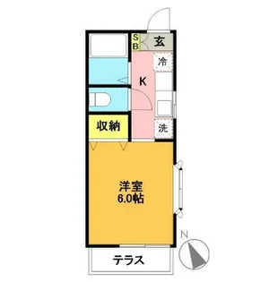 ベルメゾン【101号室】の間取り