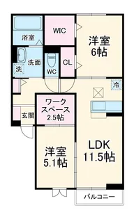 セオリー【1階】の間取り
