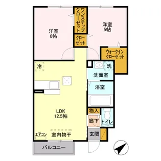 コートプラセール A【1階】の間取り