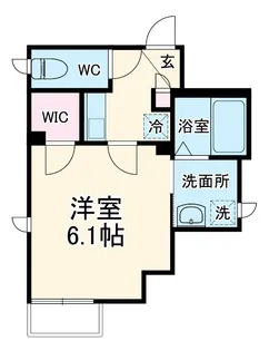 グランドールLaLa横浜【2階】の間取り