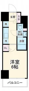 メインステージ横濱関内【9階】の間取り