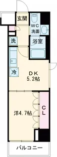 CORVAL住吉【3階】の間取り