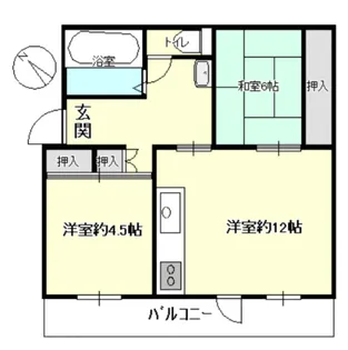 高津団地5街区12棟【3階】の間取り