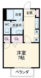 コアサウス【1階】の間取り