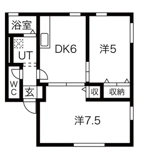 レトア絹香B【2階】の間取り