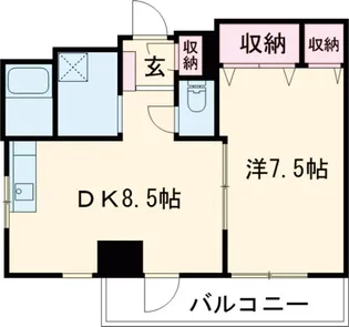 ヴィアセッテ三井【5階】の間取り