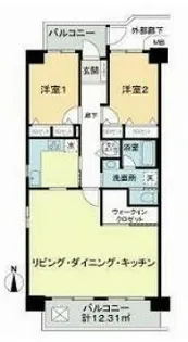 ファミリータウン東陽3号棟【9階】の間取り