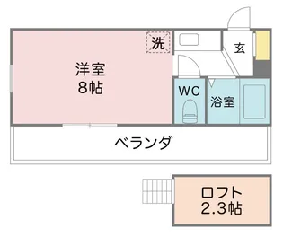 カーサ・エスペシア【2階】の間取り
