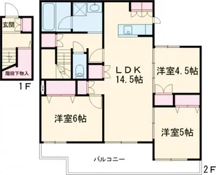 (仮)古市メゾン【2階】の間取り