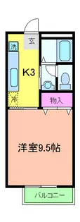 メゾンパストラル【103号室】の間取り