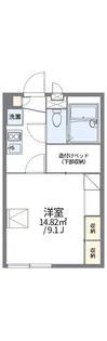 レオパレスサカサガワ【1階】の間取り