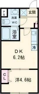 フラシア東武練馬【204号室】の間取り