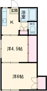 立野ハイツ【1階】の間取り