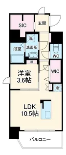 ファーストフィオーレ新町ファジスタ【9階】の間取り