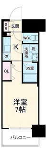 ファーストフィオーレ新町ファジスタ【9階】の間取り