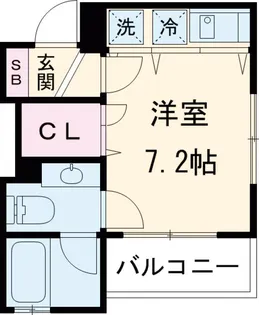 メルローズプレイス下北沢【1階】の間取り