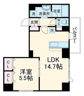 プライムアーバン津田沼【3階】の間取り