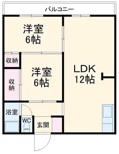 城山ハイツ【01030号室】の間取り
