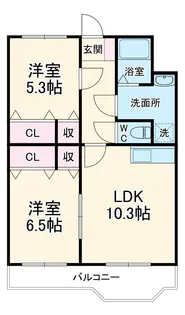 メイプル・ヴィレッジ【2階】の間取り