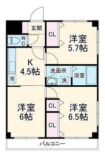 メゾンヨシザワ【2階】の間取り