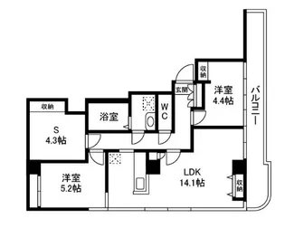 両国プレイス【3階】の間取り