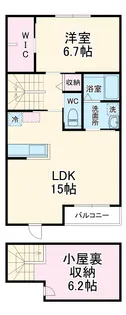リアン メゾン 市川【0202号室】の間取り