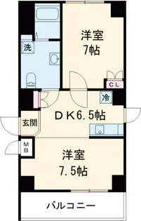 ラシクラスInfina中村橋【2階】の間取り