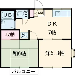 ブリーズ町田木曽【2階】の間取り