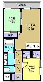 スカイハイツ【0505号室】の間取り