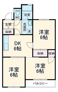 リバーサイドいりの【1階】の間取り
