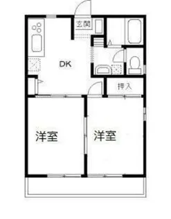 コーポイーグル【2階】の間取り