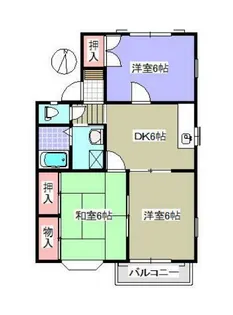 マウンテンビューハイツD棟【202号室】の間取り