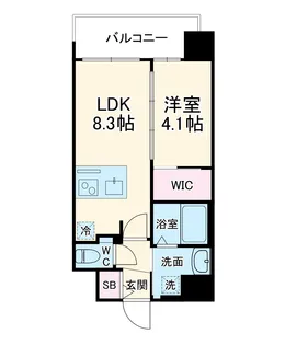 アドバンス北大阪アルタノ【3階】の間取り