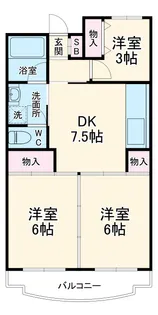 メゾン明星【1階】の間取り