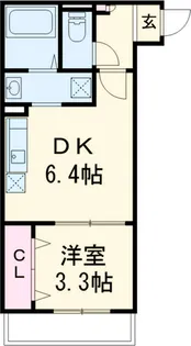ピース幕張本郷【1階】の間取り