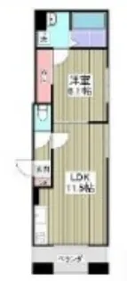 ブリーズコート扇橋【1階】の間取り